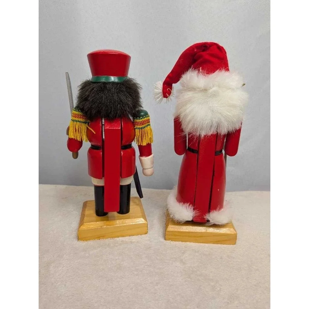 Holiday Time Nutcracker Soldier & Santa Claus Christmas‎ Decor Set
